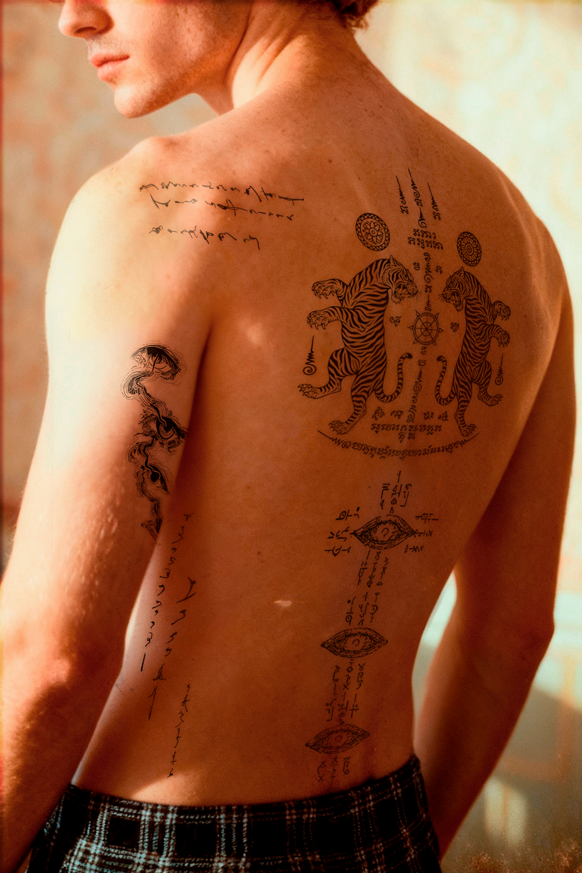 Sacred Script Spiritual Back Look